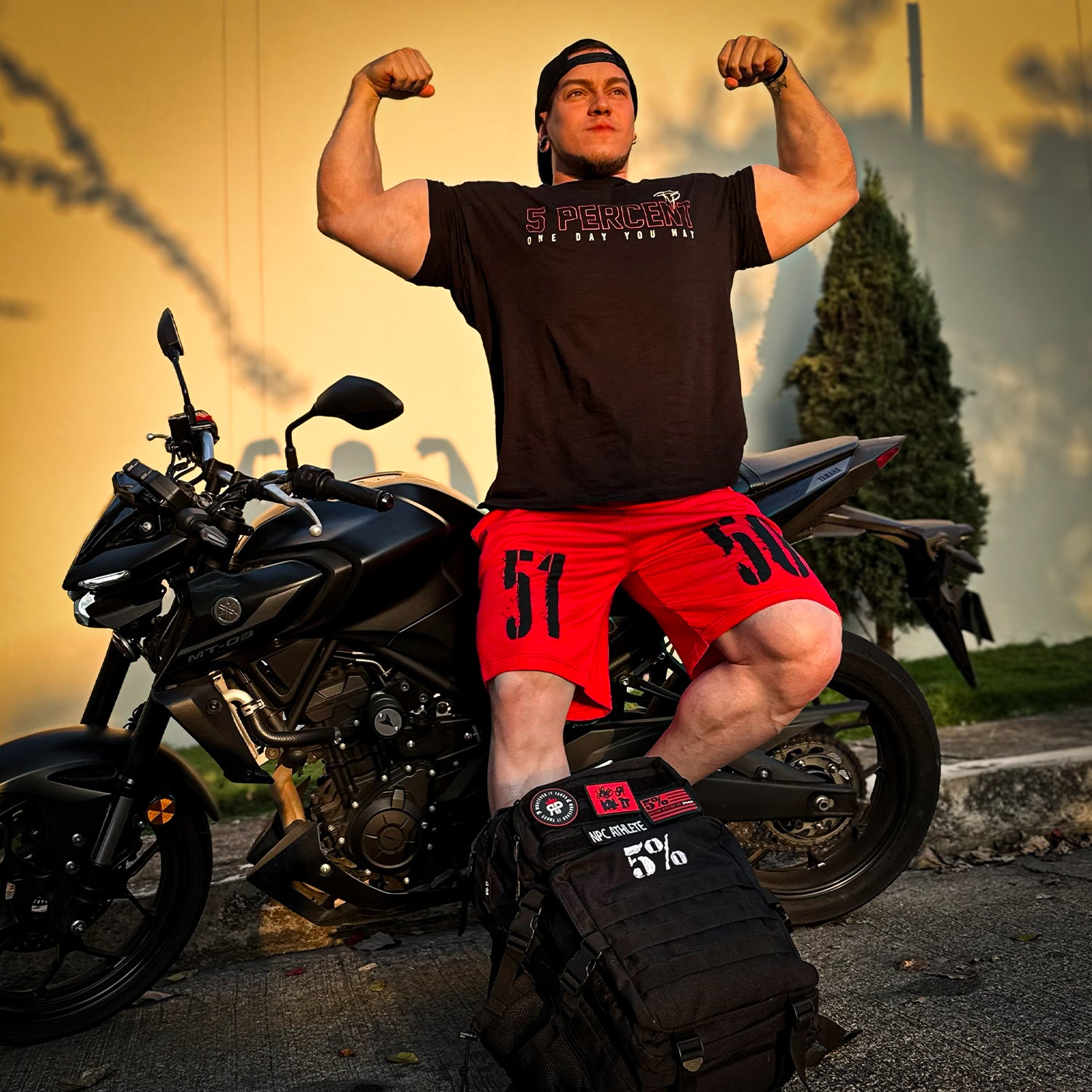 5150 Red Shorts