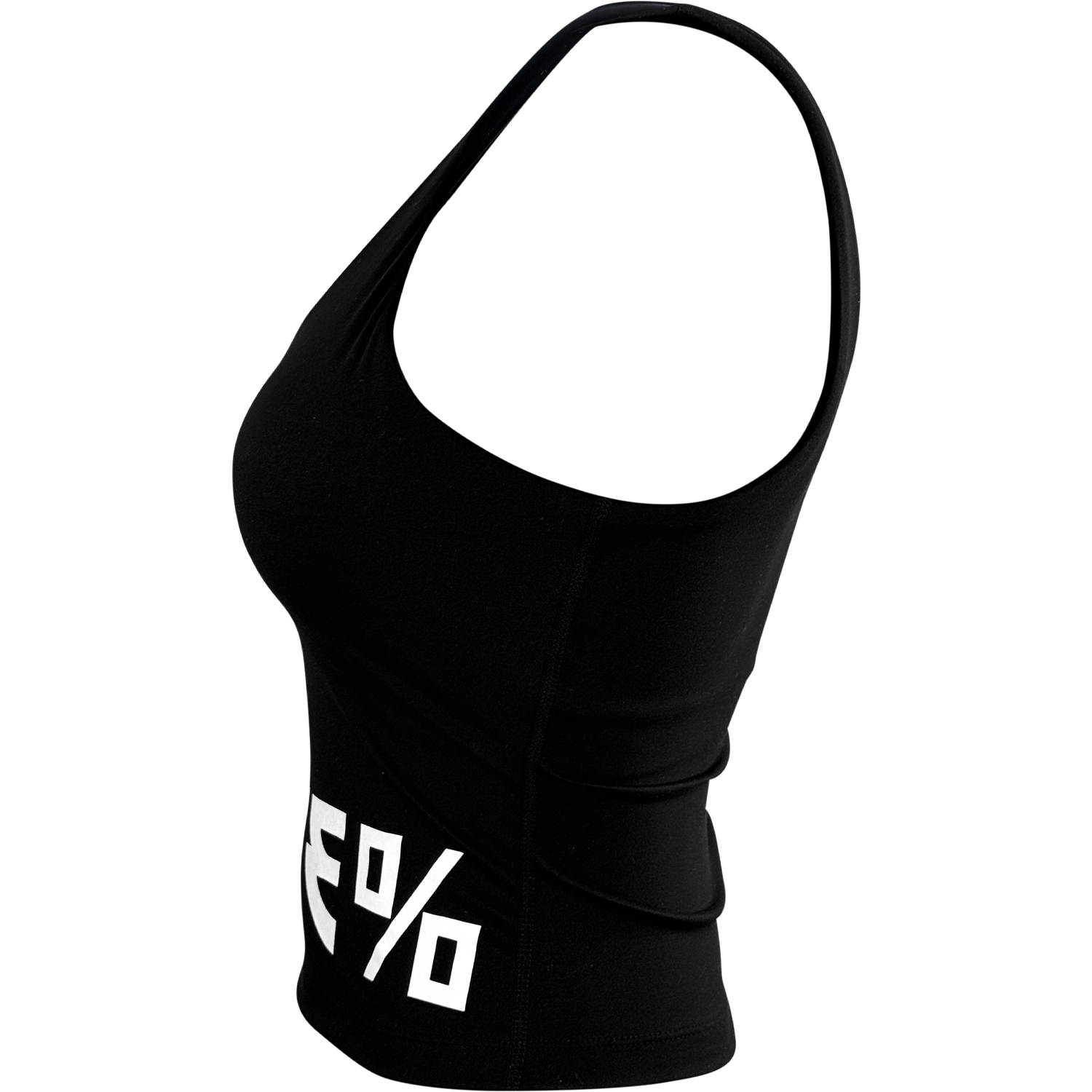 FIVE %, Women's Black Tank with White Lettering
