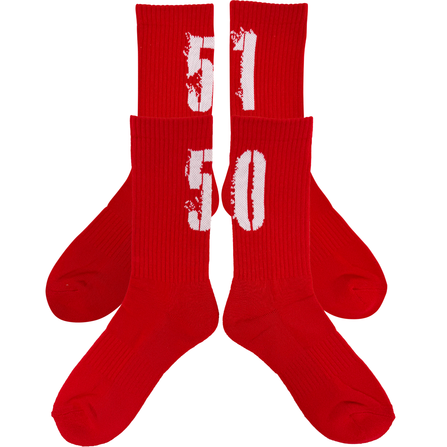 5150 Signature Edition Crew Socks (red)