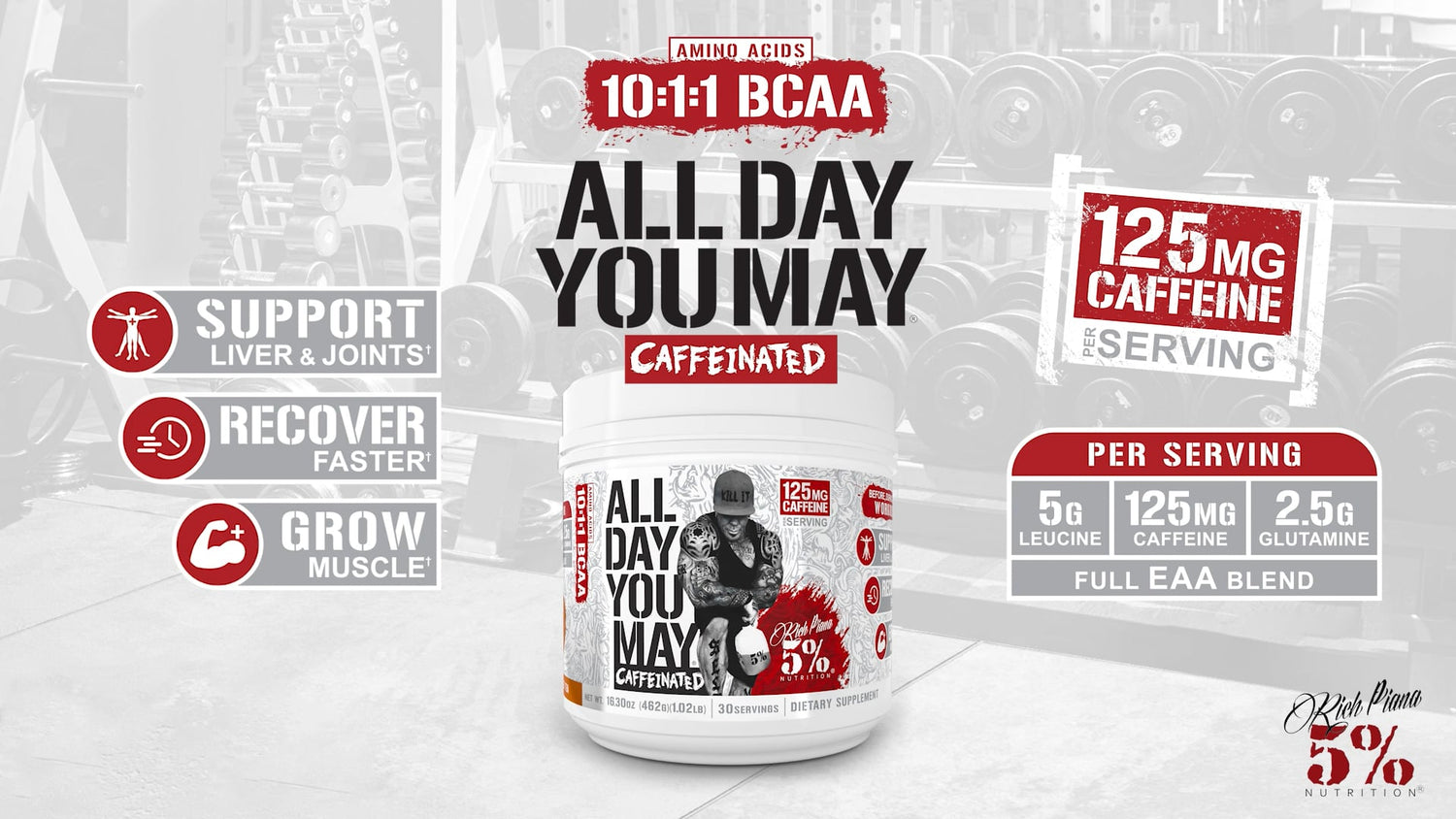 All Day You May Caffeinated - 10:1:1 BCAA Product Explainer