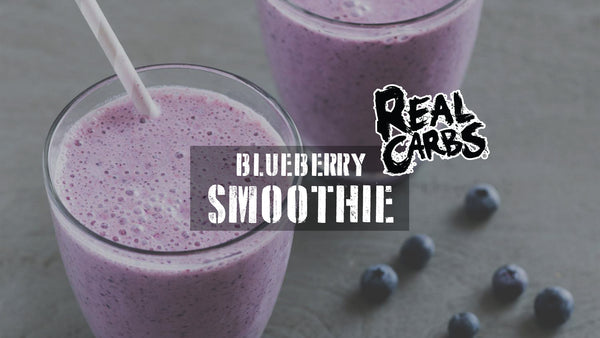 Real Carbs + Protein Blueberry Smoothie