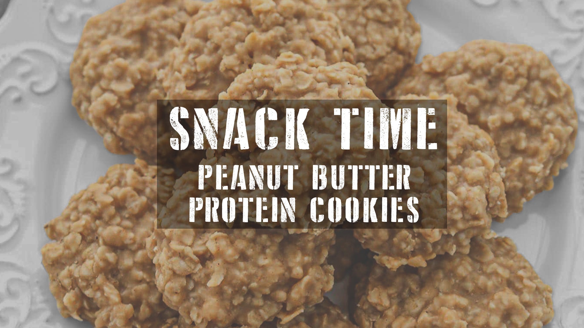 Snack Time Peanut Butter Protein Cookies