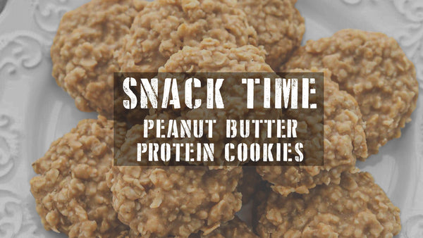 Snack Time Peanut Butter Protein Cookies
