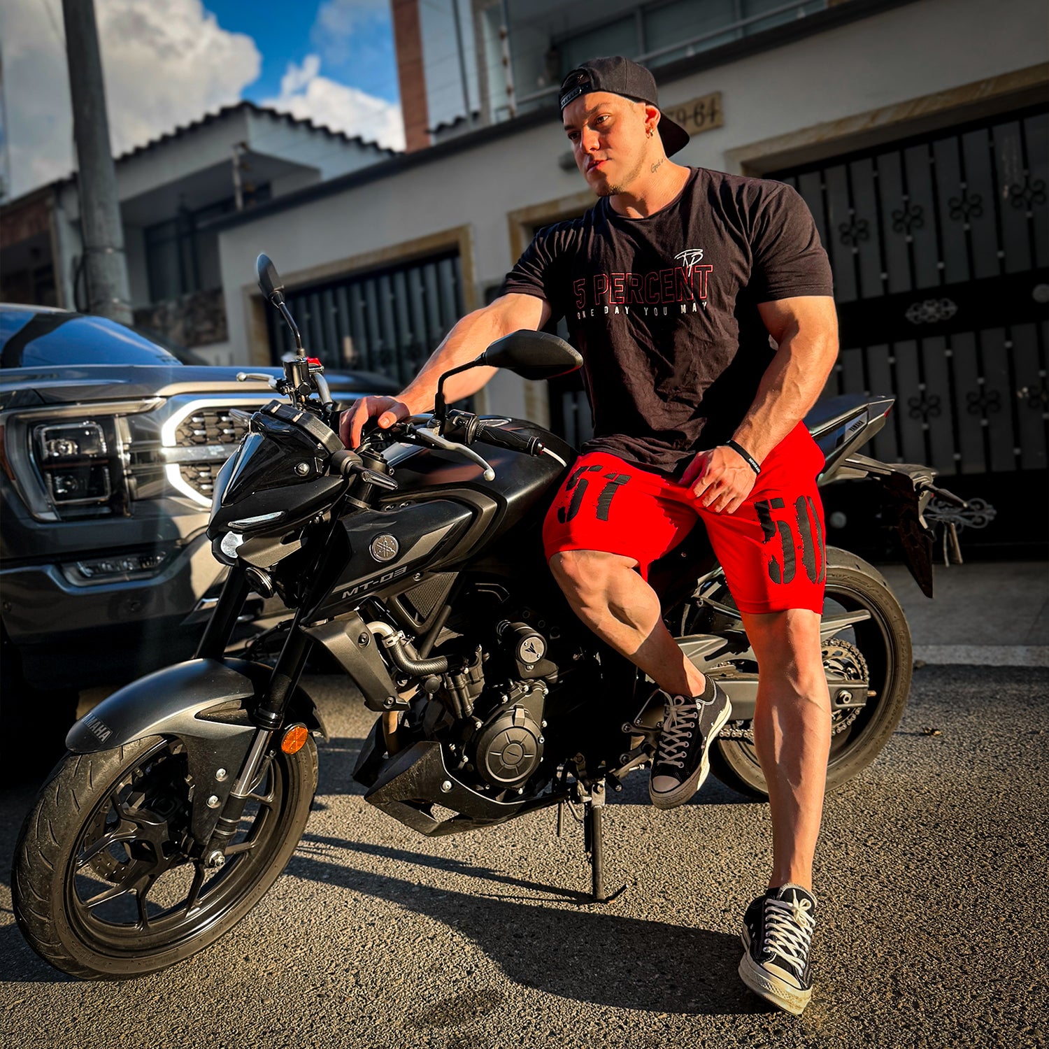 5150 Red Shorts
