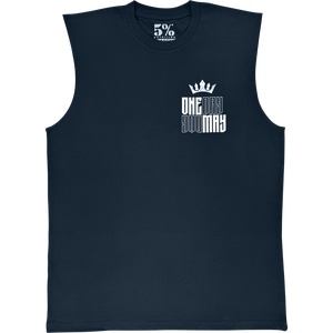 One Day You May, Navy Sleeveless T-Shirt