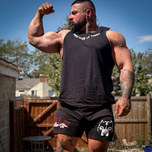 Love It Kill It Pitbull Black Sweat Shorts