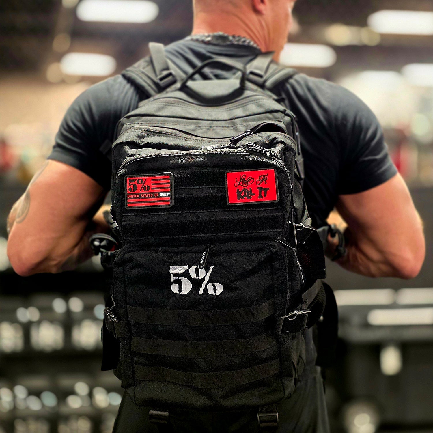 5% Black Tactical Backpack
