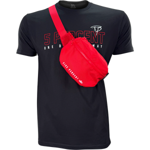 5% Red Crossbody Bag