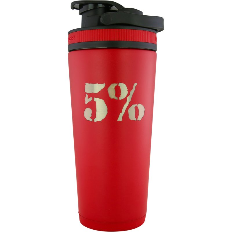Red 26oz Vacuum-Insulated Ice Shaker Cup