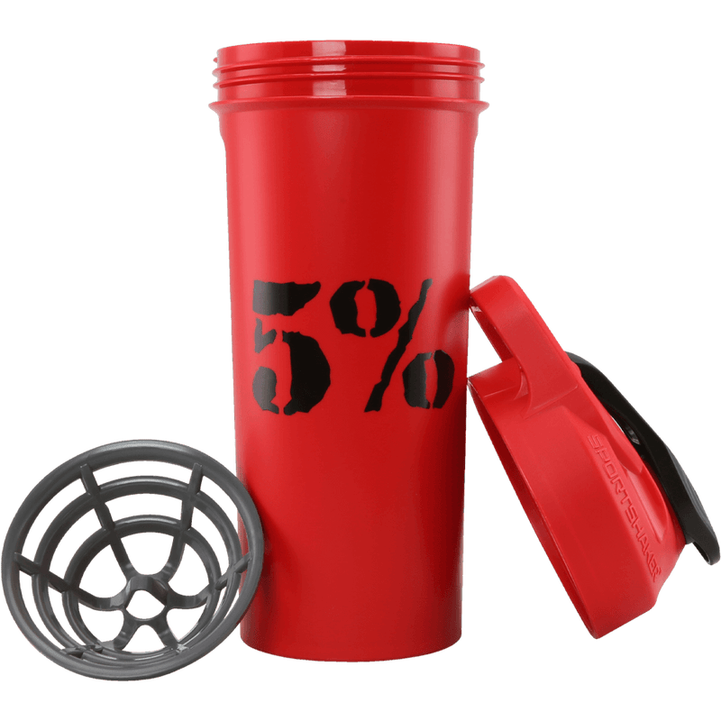 5% 20oz Shaker Cup (Red/Black)