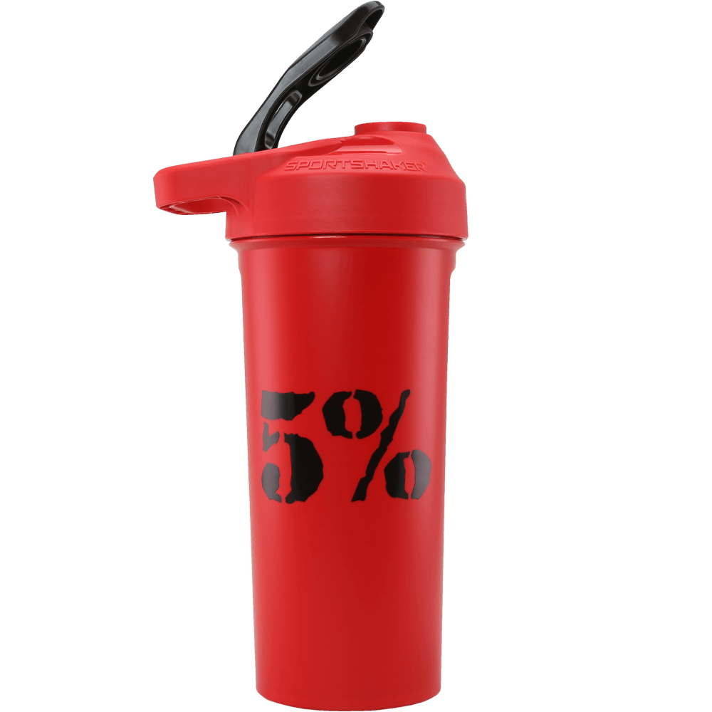 5% 20oz Shaker Cup (Red/Black) - 5% Nutrition