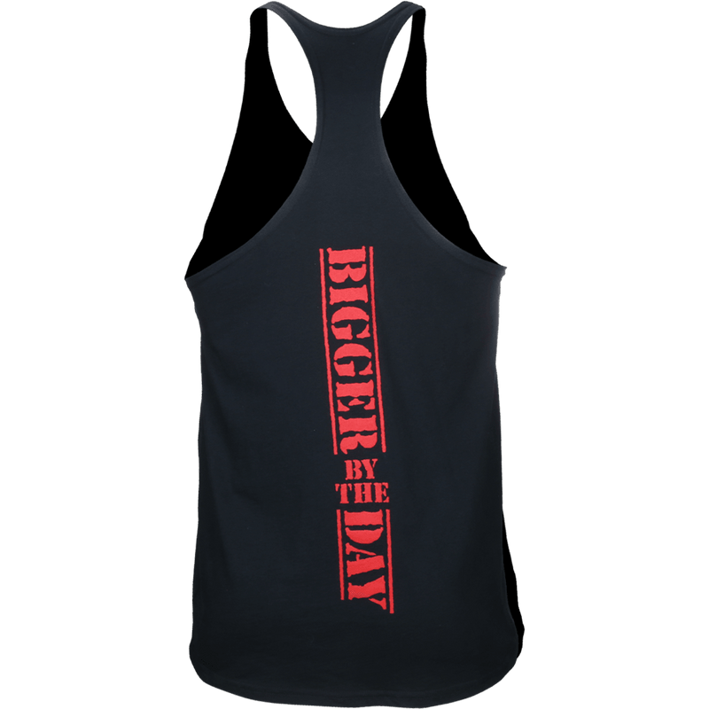 5%, Bigger by the Day Stringer Tank (Black/Red)