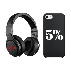 5% Brand Mini Vinyl Decal | 1-Inch (Red or White) - 5% Nutrition