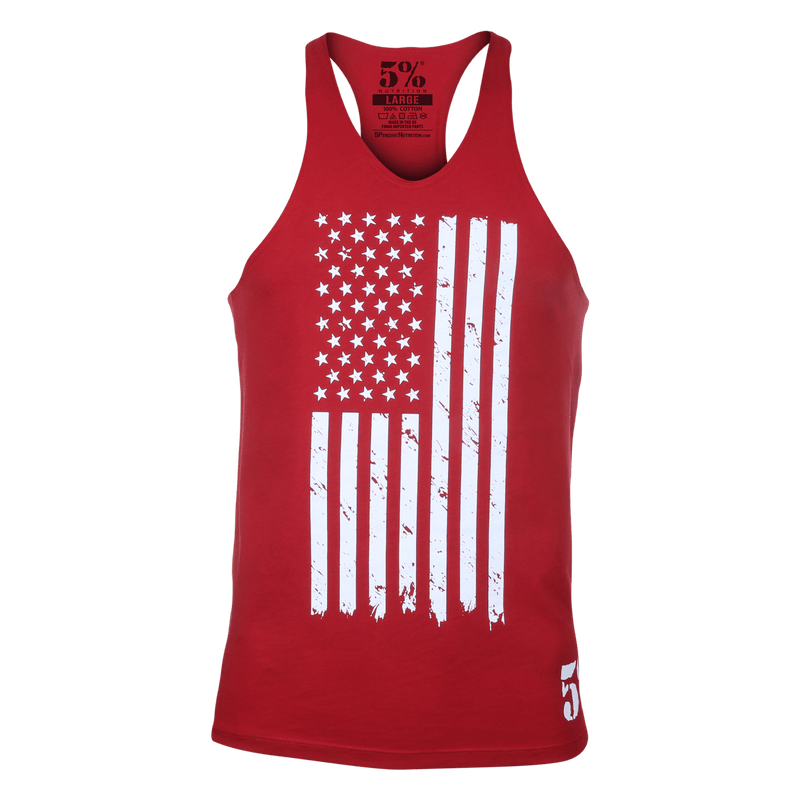 5% Flag, Red Stringer Tank