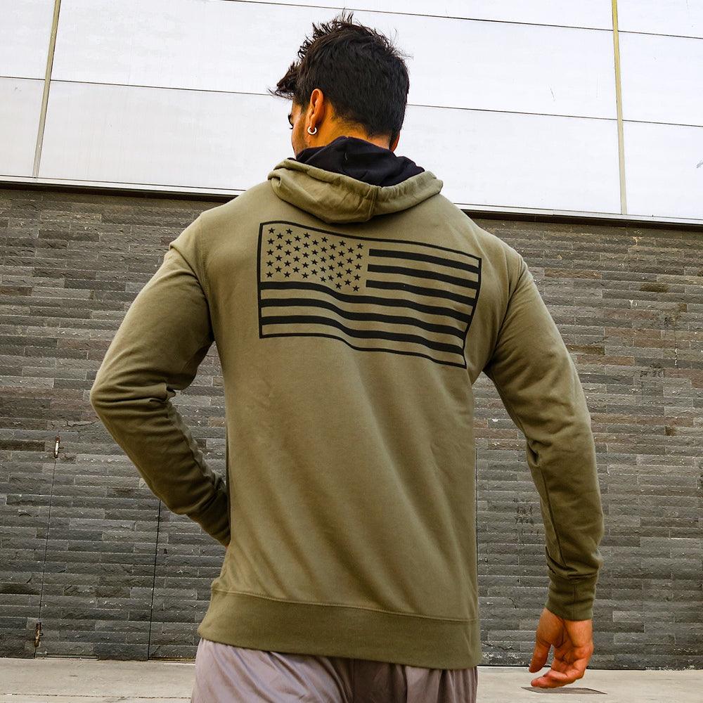 5% Military Green Pullover Hoodie - 5% Nutrition