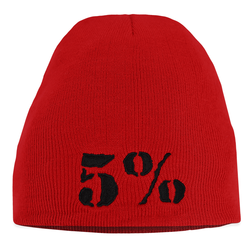 5% Red Beanie