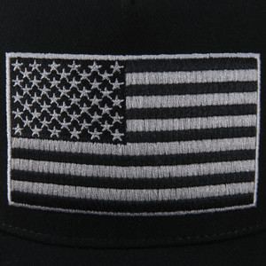American Flag, Black Hat with Gray Graphic - 5% Nutrition