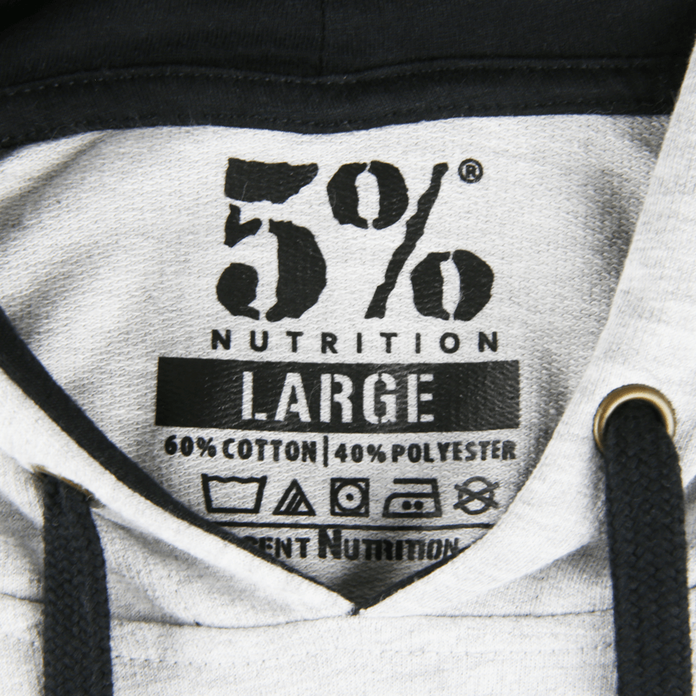 Good F*cking Morning, Gray Hoodie with Black Lettering - 5% Nutrition