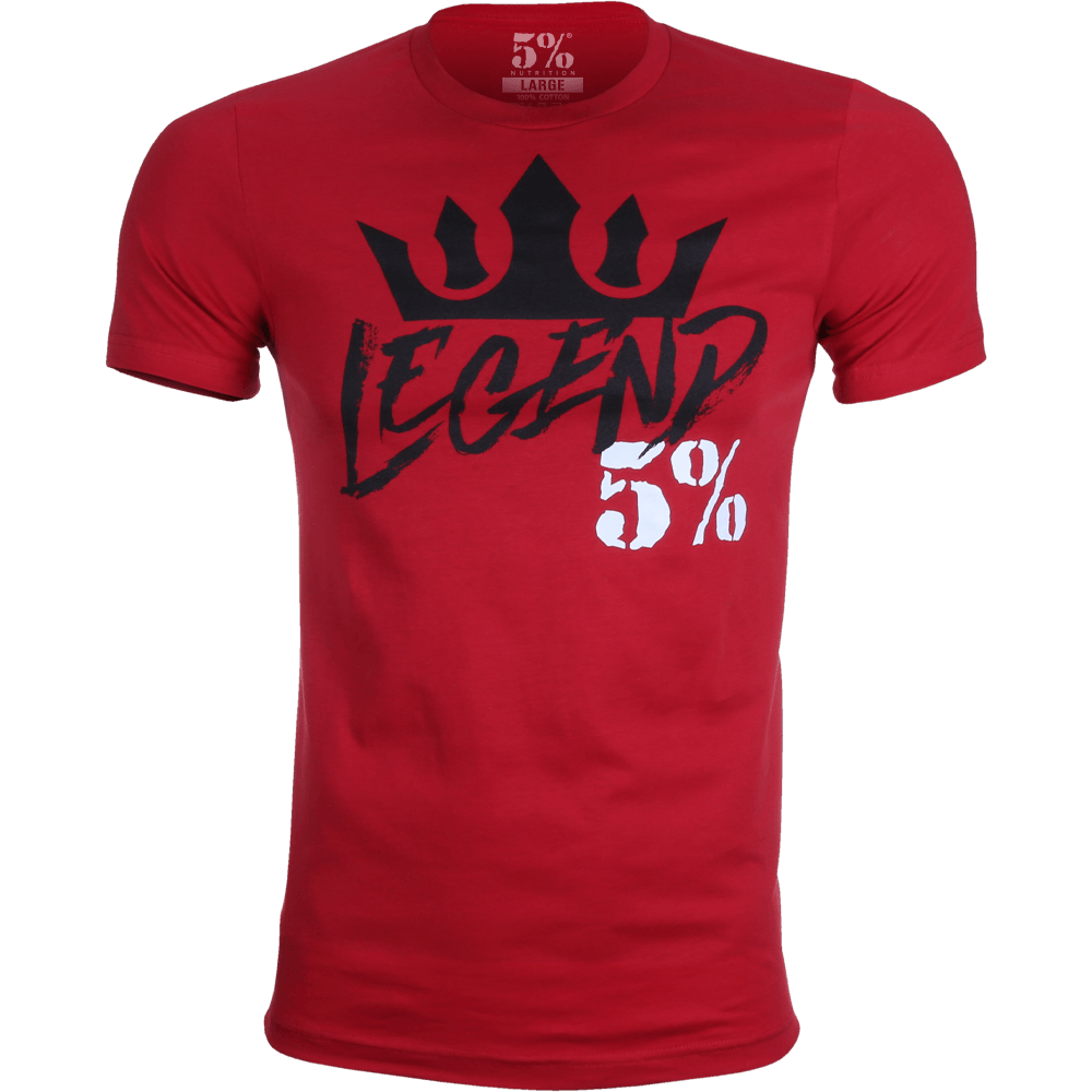 Legend Graphic Red T-Shirt - 5% Nutrition