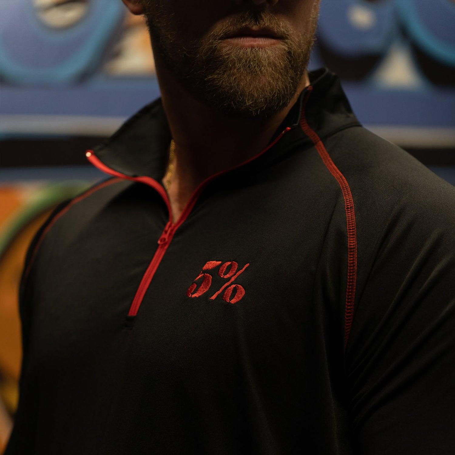 Love It Kill It, Black Long Sleeve Quarter Zip - 5% Nutrition