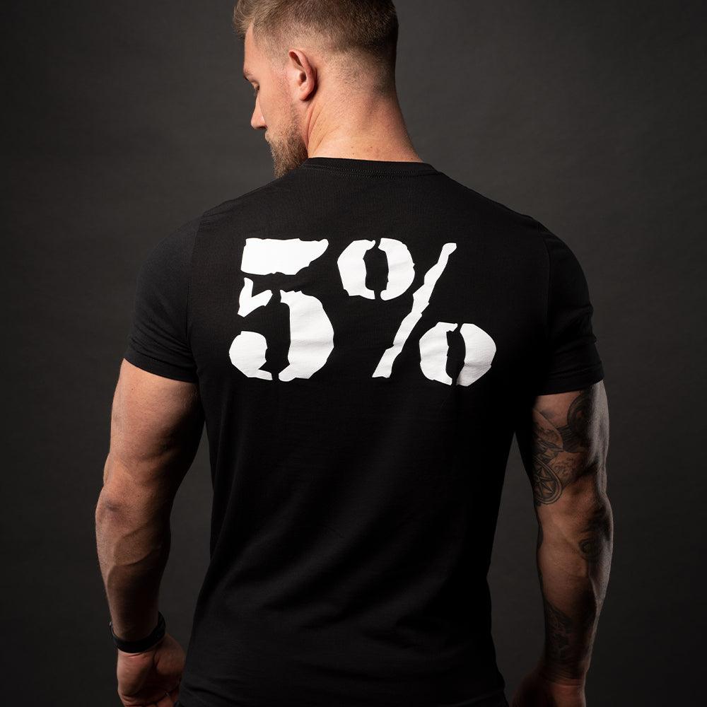 Love It Kill It, Black T-Shirt with White Lettering - 5% Nutrition