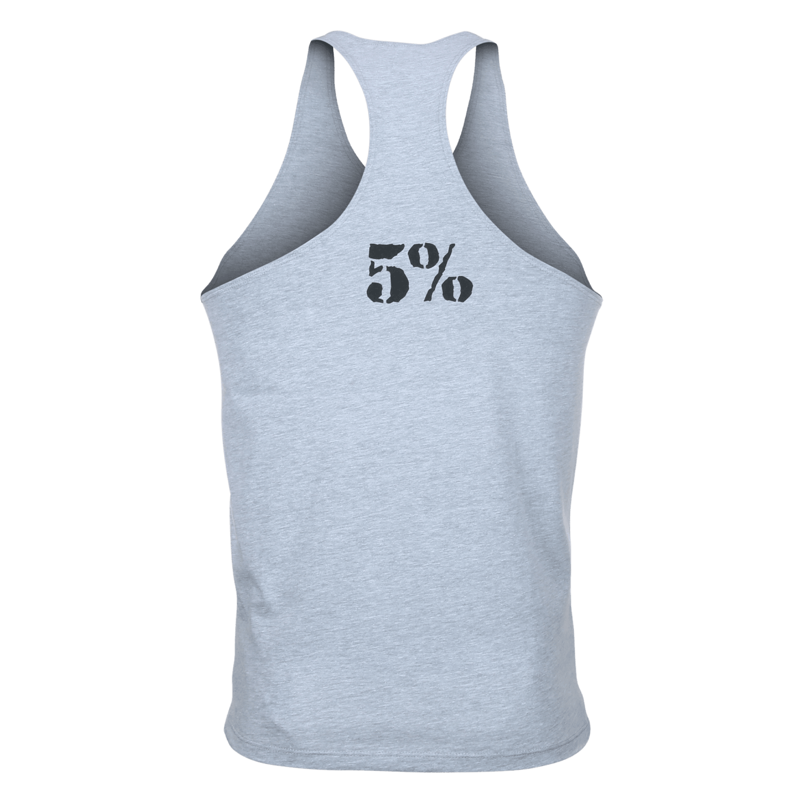 Whatever It Takes, Gray Stringer Tank with Black Lettering - 5% Nutrition